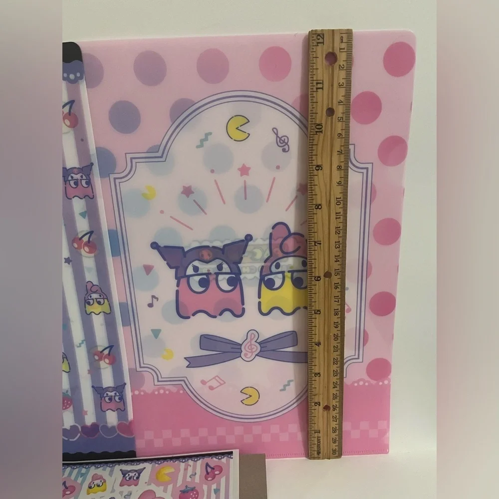 My Melody/Kuromi x Pacman Collaboration Kuji Folder Set w Big Sticker (2023)
